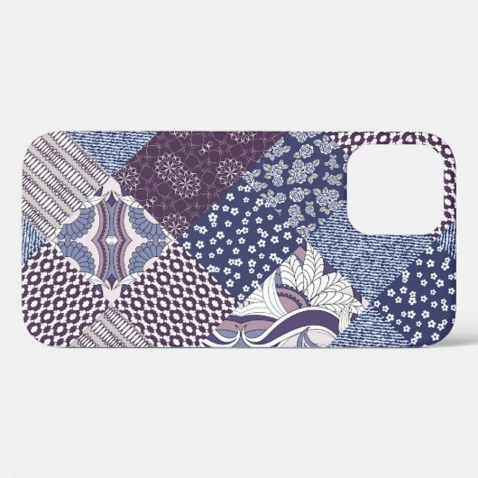 Patchwork Doodle:  Boho naadloos. Case-Mate iPhone Case (Achterkant (horizontaal))