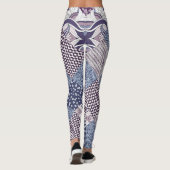 Patchwork Doodle: Boho naadloos. Leggings (Achterkant)