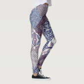 Patchwork Doodle: Boho naadloos. Leggings (Rechts)