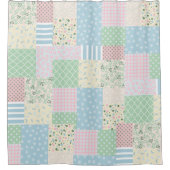 Patchwork Douchegordijn (Voorkant)