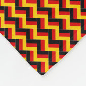 Patchwork Duitsland Vlag Patroon Fleece Deken (Hoek)