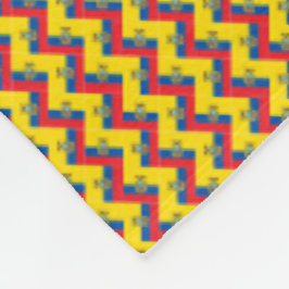 Patchwork Ecuador vlag patroon Fleece Deken