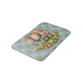 Patchwork Elephant Floral Meadow Charm Badmat (Gekanteld)