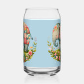 Patchwork Elephant Floral Meadow Charm Blikvorm Glas (Links)