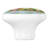 Patchwork Elephant Floral Meadow Charm Keramische Knop (Zijkant)