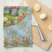 Patchwork Elephant Floral Meadow Charm Theedoek (Quarter Fold)