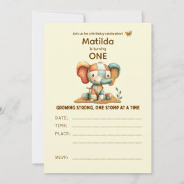 Patchwork Elephant “Growing Strong”   Kaart