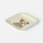 Patchwork Elephant “Growing Strong Papieren Bordje (Gebogen)