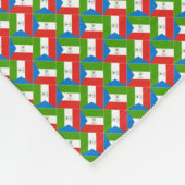 Patchwork Equatoriaal-Guinea Vlag Patroon Fleece Deken (Hoek)
