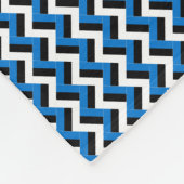 Patchwork Estland Vlag Patroon Fleece Deken (Hoek)