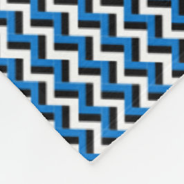 Patchwork Estland Vlag Patroon Fleece Deken