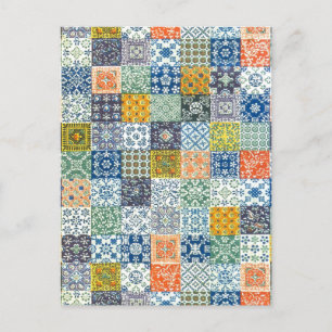  Patchwork Fabric Briefkaart