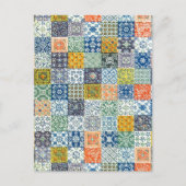  Patchwork Fabric Briefkaart (Voorkant)