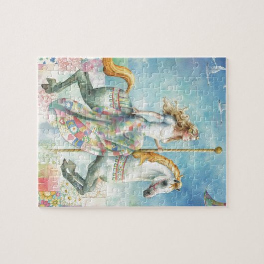 Patchwork, Fantasy Carousel van Scot Howden Legpuzzel (Horizontaal)