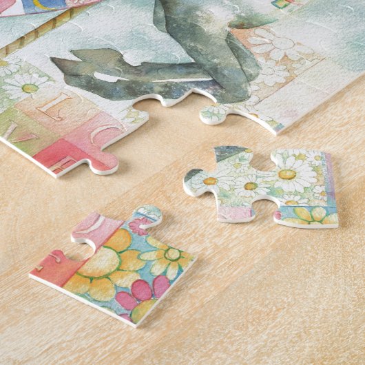 Patchwork, Fantasy Carousel van Scot Howden Legpuzzel (Zijkant)