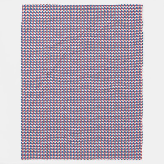 Patchwork Filipijnen Vlag Patroon Fleece Deken (Voorkant)