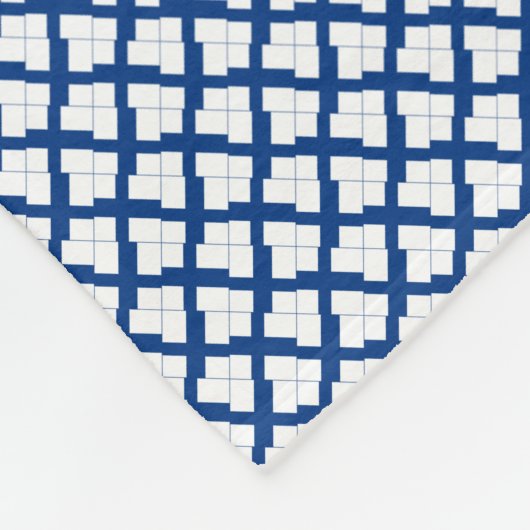 Patchwork Finland Vlag Patroon Fleece Deken (Hoek)
