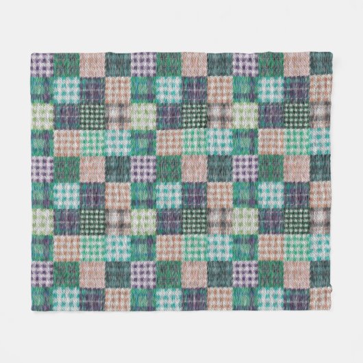 patchwork Fleece Blanket (Voorkant (Horizontaal))