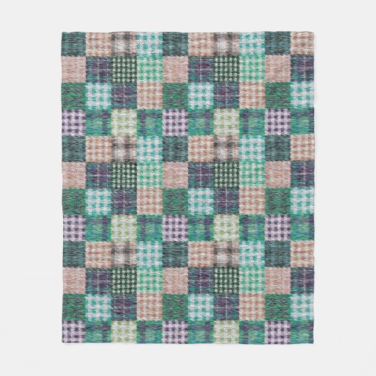  patchwork Fleece Blanket Deken (Voorkant)