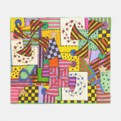 Patchwork Fleece Deken (Voorkant (Horizontaal))