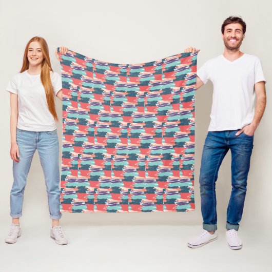 Patchwork Fleece Deken (In situ)