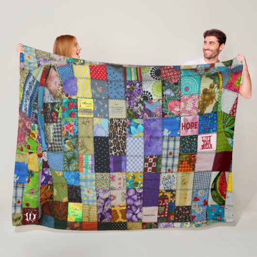 PATCHWORK FLEECE DEKEN (In situ)