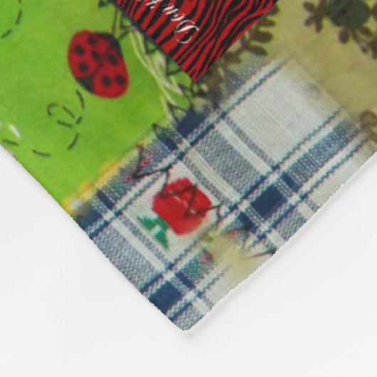 PATCHWORK FLEECE DEKEN (Hoek)