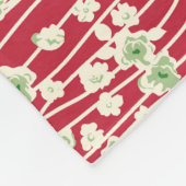 Patchwork Floral: Hand getrokken Ornamenten. Fleece Deken (Hoek)
