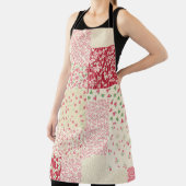 Patchwork Floral: Hand getrokken Ornamenten. Schort (Insitu)