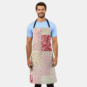 Patchwork Floral: Hand getrokken Ornamenten. Schort (Gedragen)