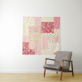Patchwork Floral: Hand getrokken Ornamenten. Wandkleed (In situ)