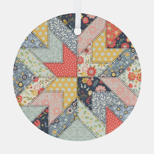 Patchwork Floral:  Ornament (Achterkant)