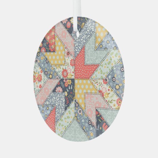 Patchwork Floral:  Ornament (Voorkant links)