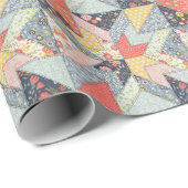 Patchwork Floral:  Ornament Cadeaupapier (Rol Hoek)