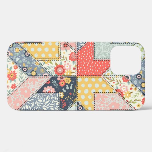 Patchwork Floral: Ornament Case-Mate iPhone Case (Achterkant (horizontaal))