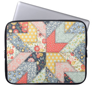 Patchwork Floral: Ornament Laptop Sleeve