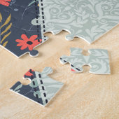 Patchwork Floral: Ornament Legpuzzel (Zijkant)