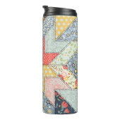 Patchwork Floral:  Ornament Thermosbeker (Geroteerd rechts)