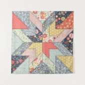 Patchwork Floral: Ornament Wandkleed (Voorkant (horizontaal))