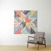 Patchwork Floral: Ornament Wandkleed (In situ)