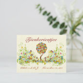 Patchwork Flower Love Tree Bedankt voor je briefka Briefkaart (Staand voorkant)