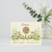 Patchwork Flower Love Tree Bedankt voor je briefka Briefkaart (Staand voorkant)