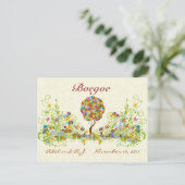 Patchwork Flower Love Tree Bedankt voor je briefka Briefkaart (Staand voorkant)