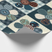 Patchwork Flowers Cadeaupapier (Hoek)