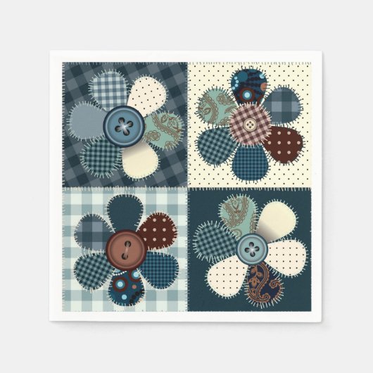 Patchwork Flowers Servet (Voorkant)