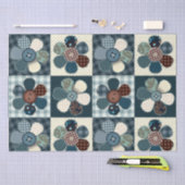 Patchwork Flowers Tissuepapier (Craft)