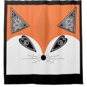 Patchwork Fox, applique Fox, Fox, kinderen Douchegordijn (Voorkant)