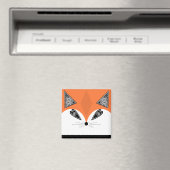 Patchwork Fox, applique Fox, Fox, kinderen Magneet (Insitu (Vaatwasser))