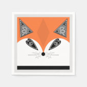 Patchwork Fox, applique Fox, Fox, kinderen Servet (Voorkant)