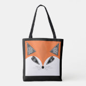 Patchwork Fox, applique Fox, Fox, kinderen Tote Bag (Achterkant)